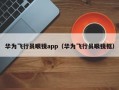 华为飞行员眼镜app（华为飞行员眼镜框）